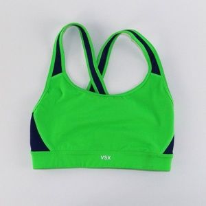 VSX The Player lime green sports bra